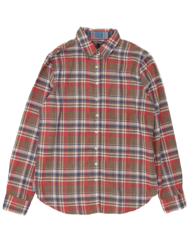 Tommy Hilfiger Dame Flanellskjorte US 8 Medium Flerfarvet Ternet