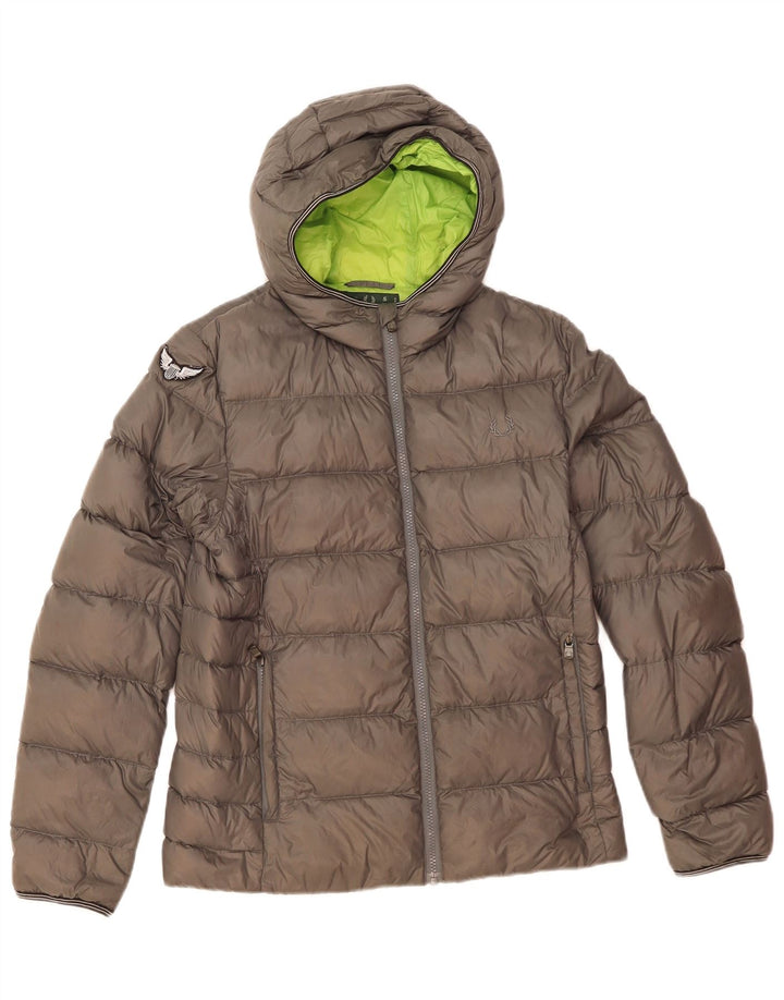 Fred Perry Herre hættepolstret jakke UK 36 Small Grey