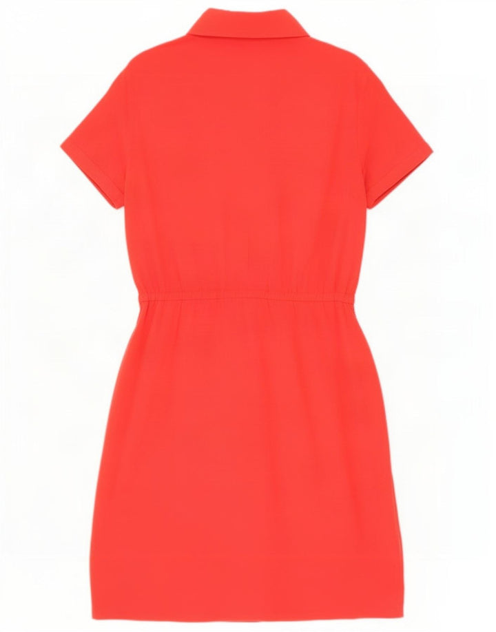 Marks & Spencer Dame Pullover Shirt Dress UK 12 Medium Red Viscose