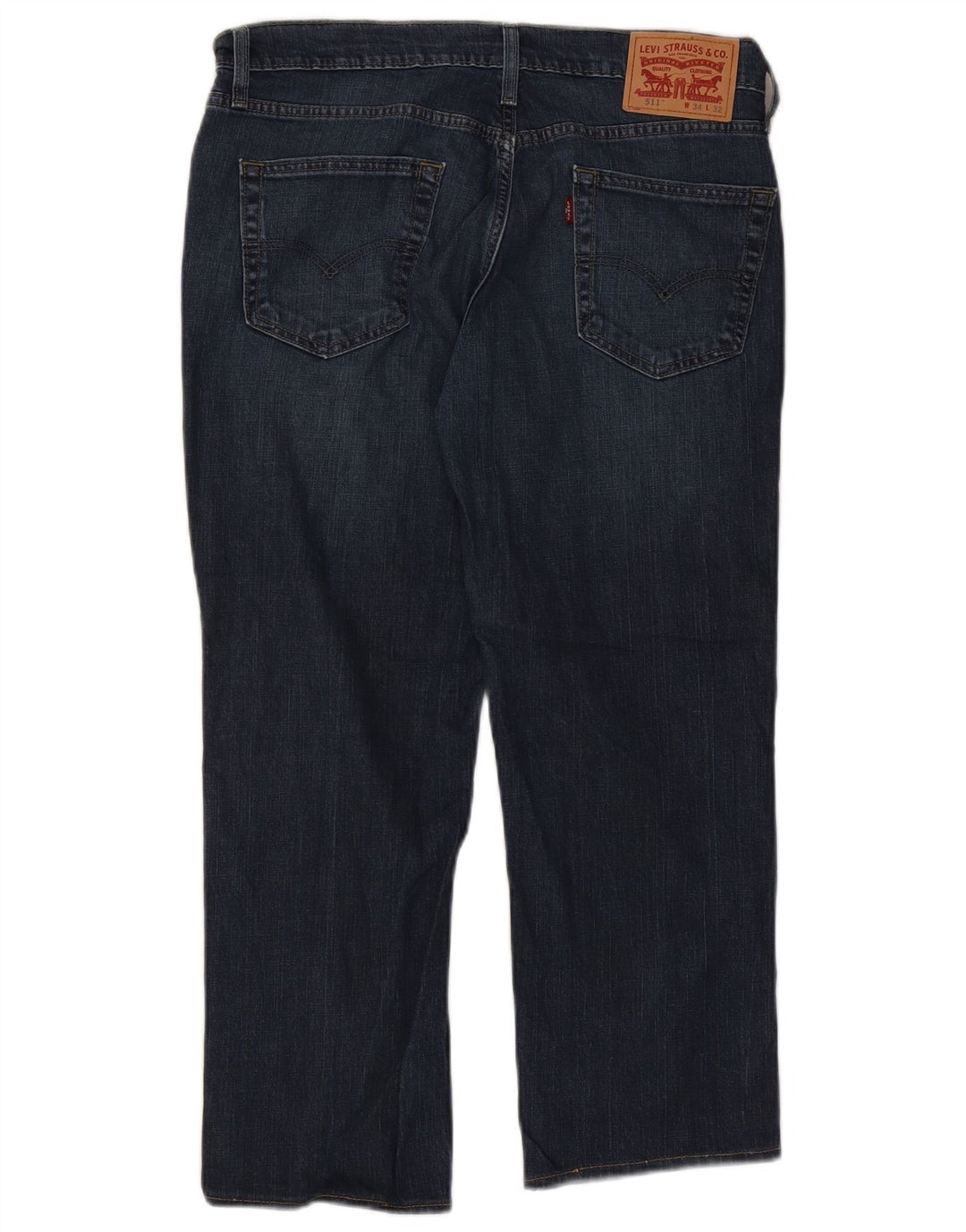 Levi's Herre 511 Slim Tapered Jeans W34 L25 Marineblå Bomuld