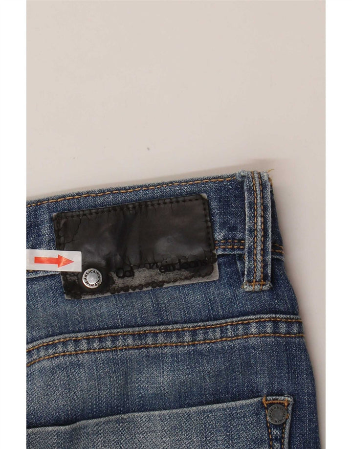 Calvin Klein Straight Jeans til mænd W31 L30 Blå Bomuld