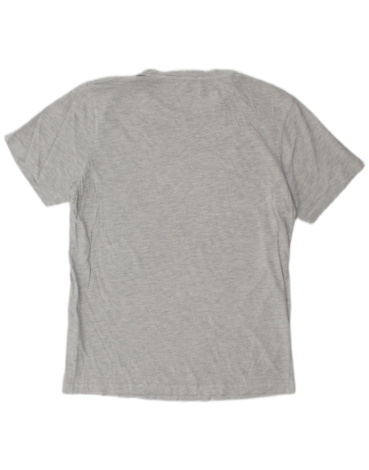 Jack & Jones Herre grafisk T-shirt Top mellemgrå bomuld