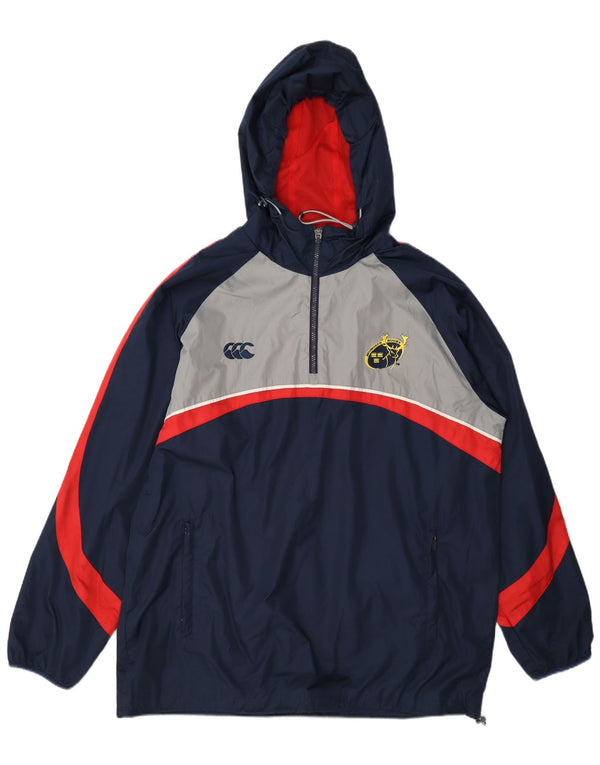 Canterbury Herre Munster Rugby Regnjakke med hætte UK 40 Large Navy Blue