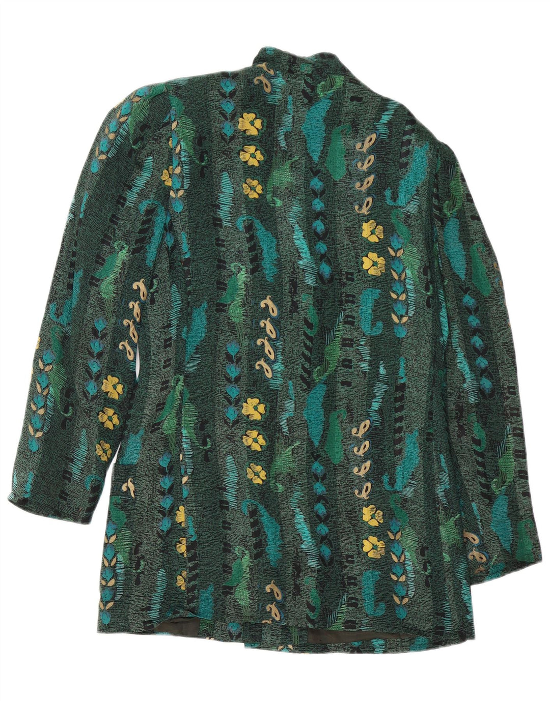 Betty Barclay Dame 6 Button Blazer Jacket EU 38 Medium Green Floral
