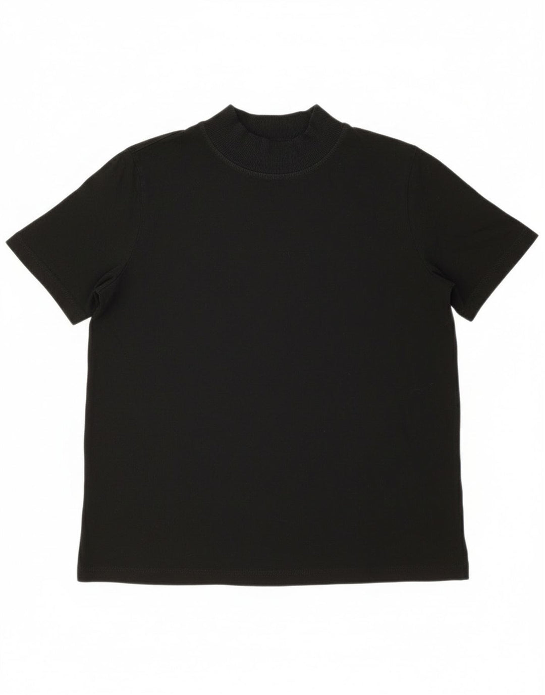 Zara Dame T-Shirt Top UK 10 Lille Sort