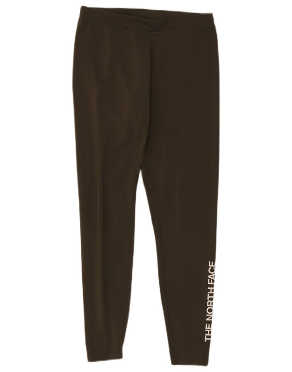 The North Face Womens Graphic Leggings UK 12 Medium Khaki