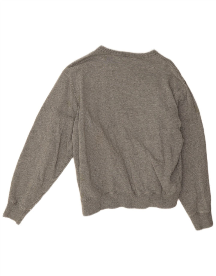 Champion Dame Sweatshirt Jumper UK 14 Medium Grey Flecked