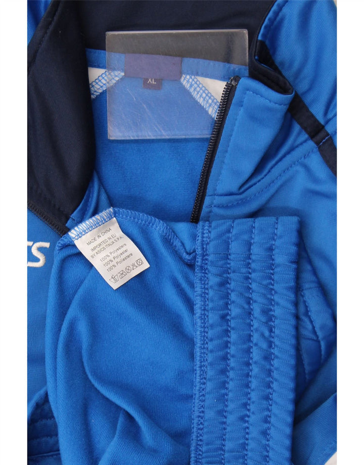 Asics Træningsdragt til mænd Topjakke XL Blå Colourblock Polyester