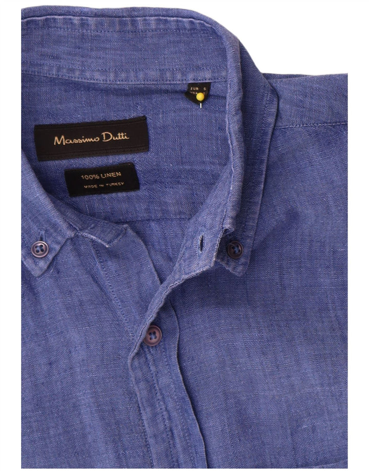 Massimo Dutti herreskjorte lille blå