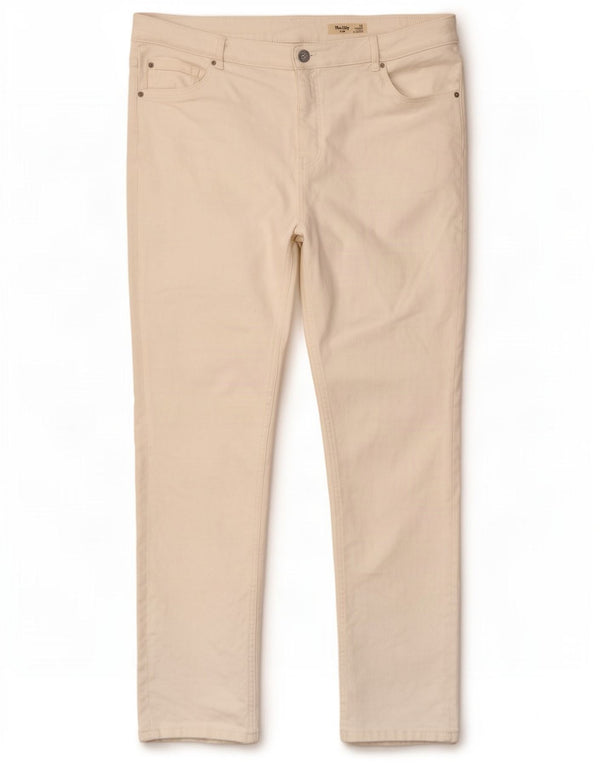 Marks & Spencer Dame The Lily Slim Jeans UK 22 3XL W40 L29 Hvid