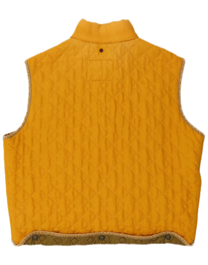 Best Company Herre Quilted Gilet UK 38 Medium Yellow Polyamide