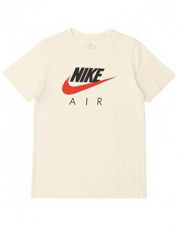 Nike Boys Grafisk T-Shirt Top 12-13 år Stor Off White Bomuld