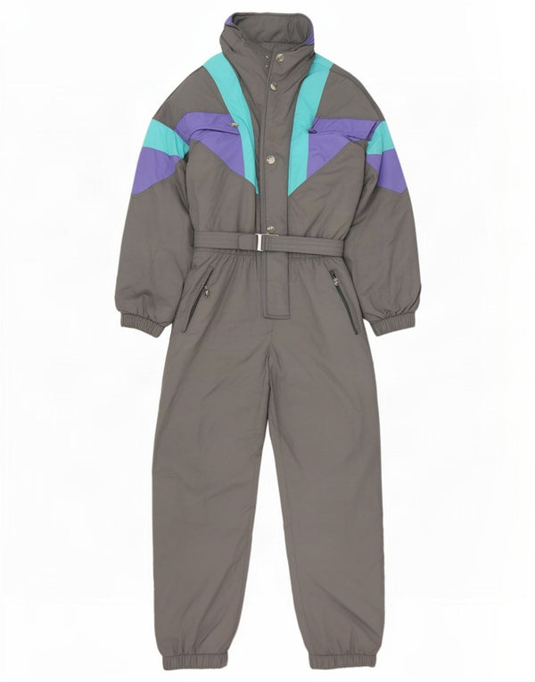 Vintage Ski Jumpsuit til mænd, lille grå farveblok