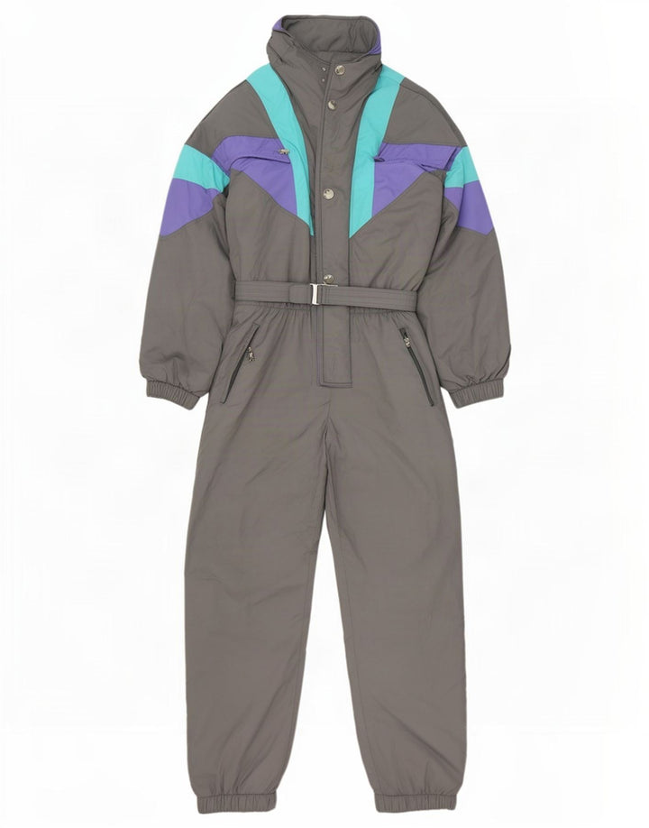 Vintage Ski Jumpsuit til mænd, lille grå farveblok