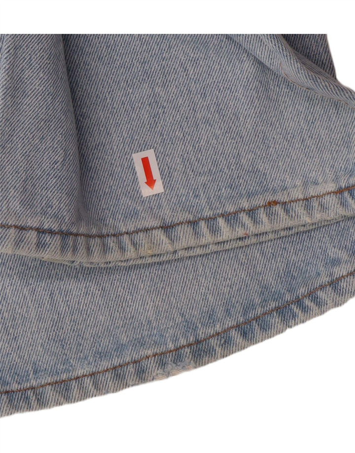 CHEWAN Womens Graphic Straight Jeans W30 L33 Blue Vintage Chewan and Second-Hand Chewan from Messina Hembry 