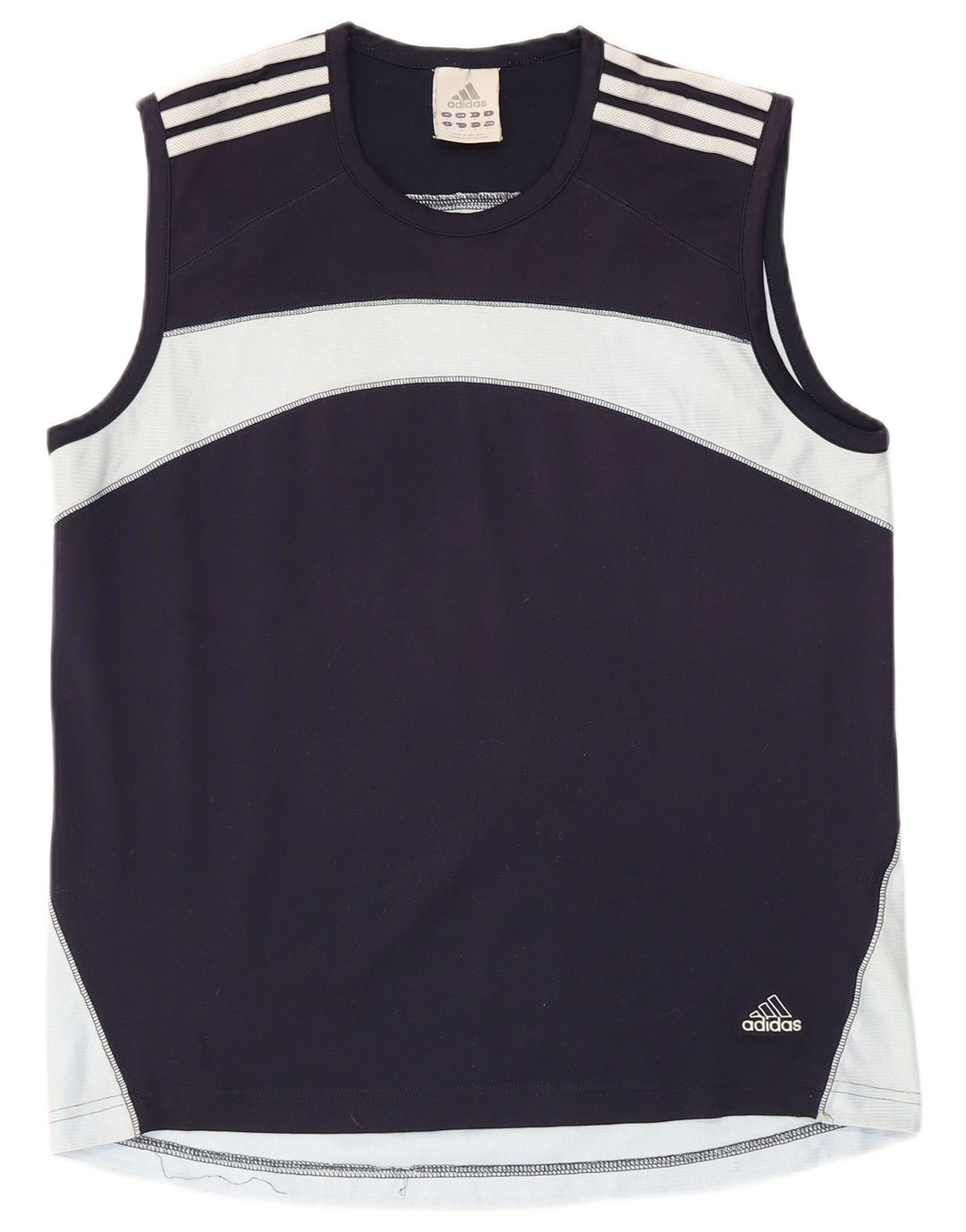 Adidas Herrevest Top Medium Navy Blue Colourblock Polyester