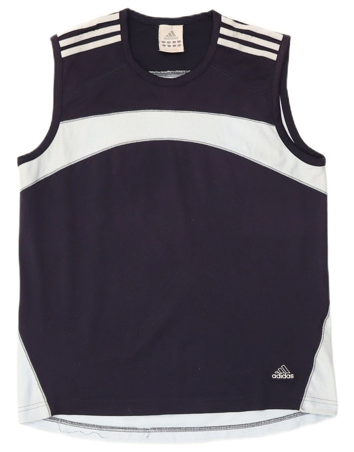 Adidas Herrevest Top Medium Navy Blue Colourblock Polyester