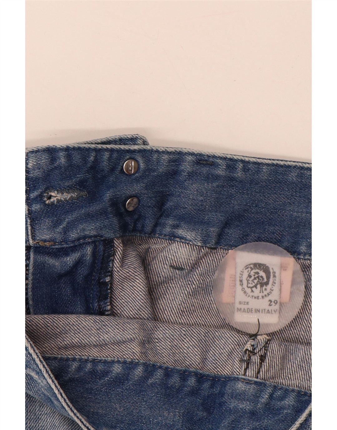DIESEL Dame Distressed Slim Jeans W29 L32 Blå Bomuld
