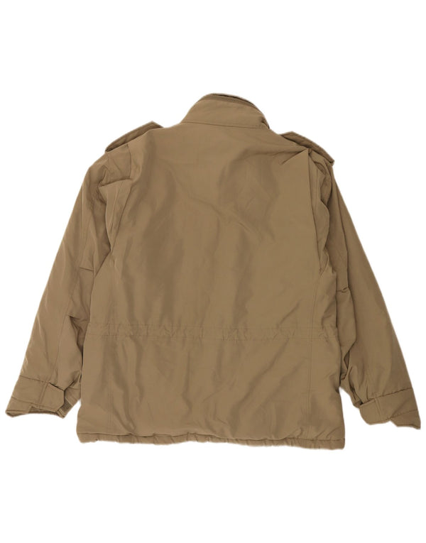 Alberto Aspesi Herre Military Polstret Jakke UK 36 Small Brown Polyester