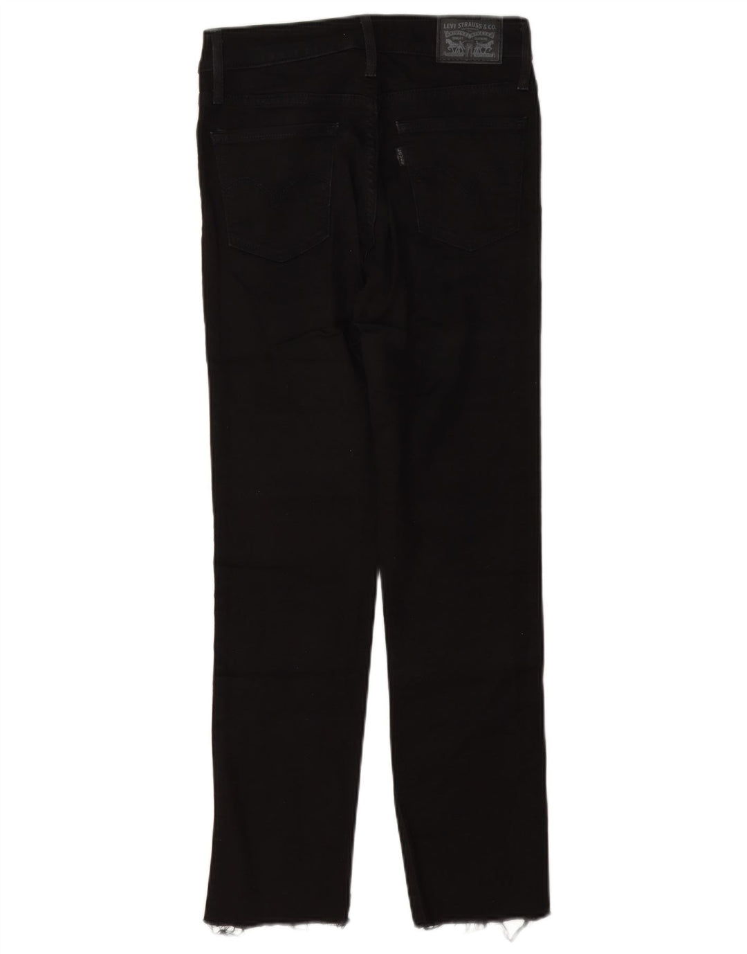 Levi's Dame 712 Slim Jeans W25 L27 Sort Bomuld
