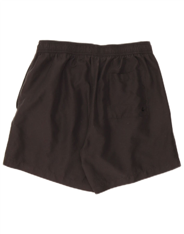 CALVIN KLEIN Mens Graphic Swimming Shorts Medium  Black Polyester