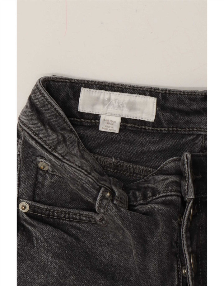 Zara Girls Flared Jeans 9-10 År W24 L25 Grå