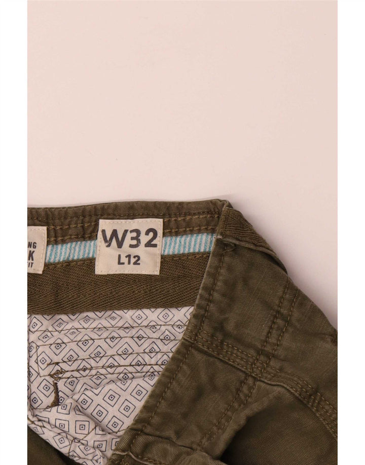 Fat Face Herre Cargo Shorts Medium W32 Grøn Bomuld