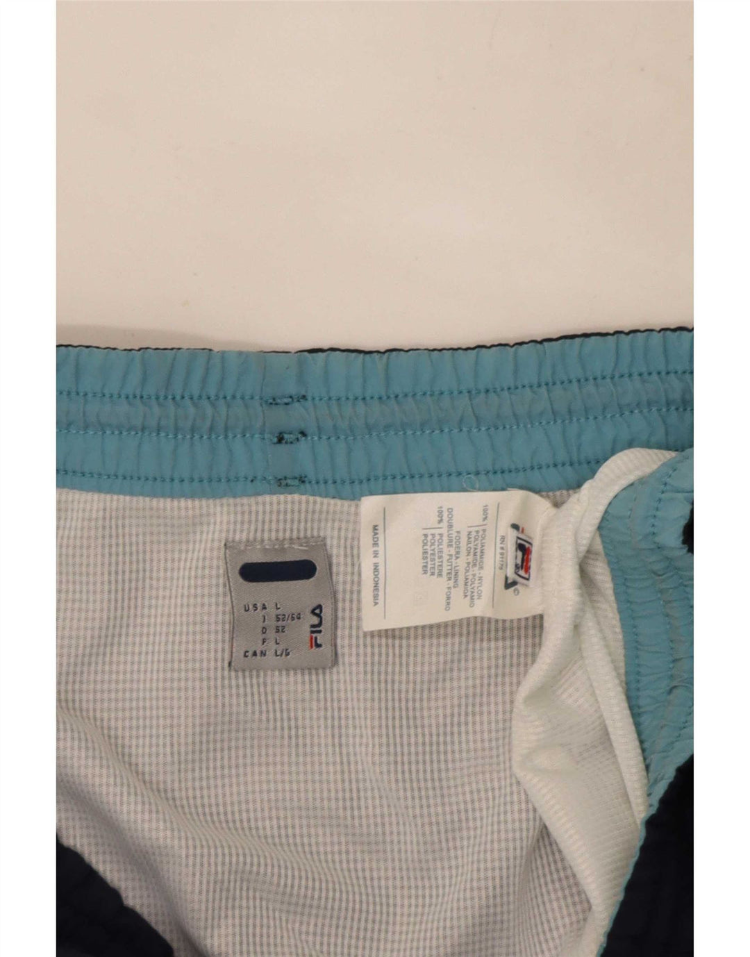 Fila Sportshorts til mænd, store marineblå polyester