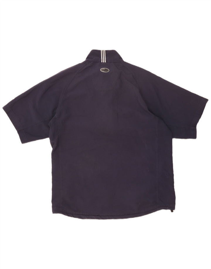 Adidas Kortærmet Herre Pullover med lynlåshals Træningsdragt Top Medium Navy Blue