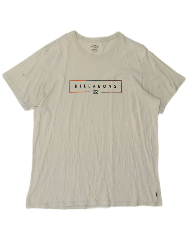BILLABONG Herre Grafisk T-Shirt Top 2XL Blå