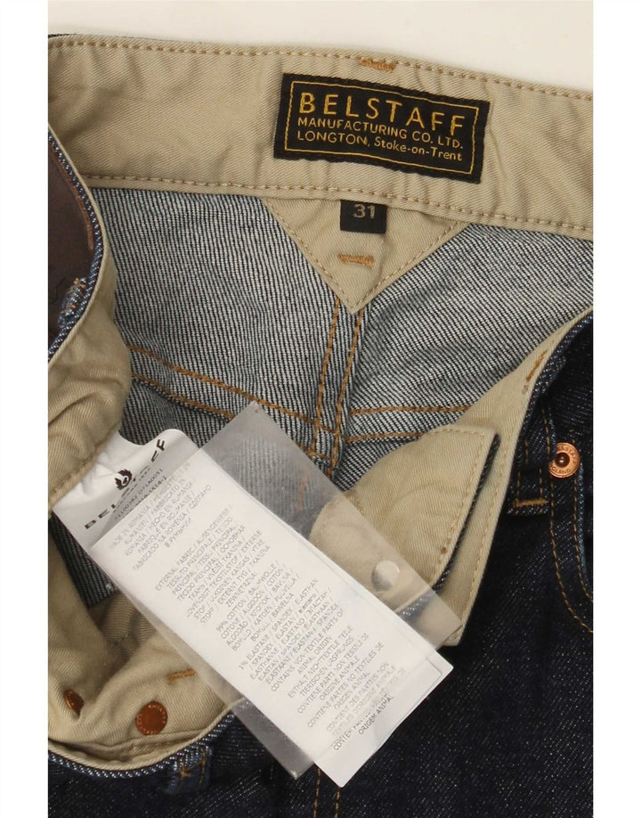 Belstaff Slim Jeans til mænd W31 L32 Marineblå bomuld