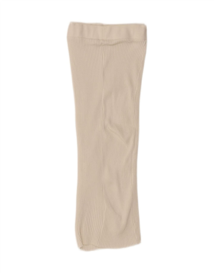 ZARA Womens Maxi Skirt Small W26 White Cotton Vintage Zara and Second-Hand Zara from Messina Hembry 