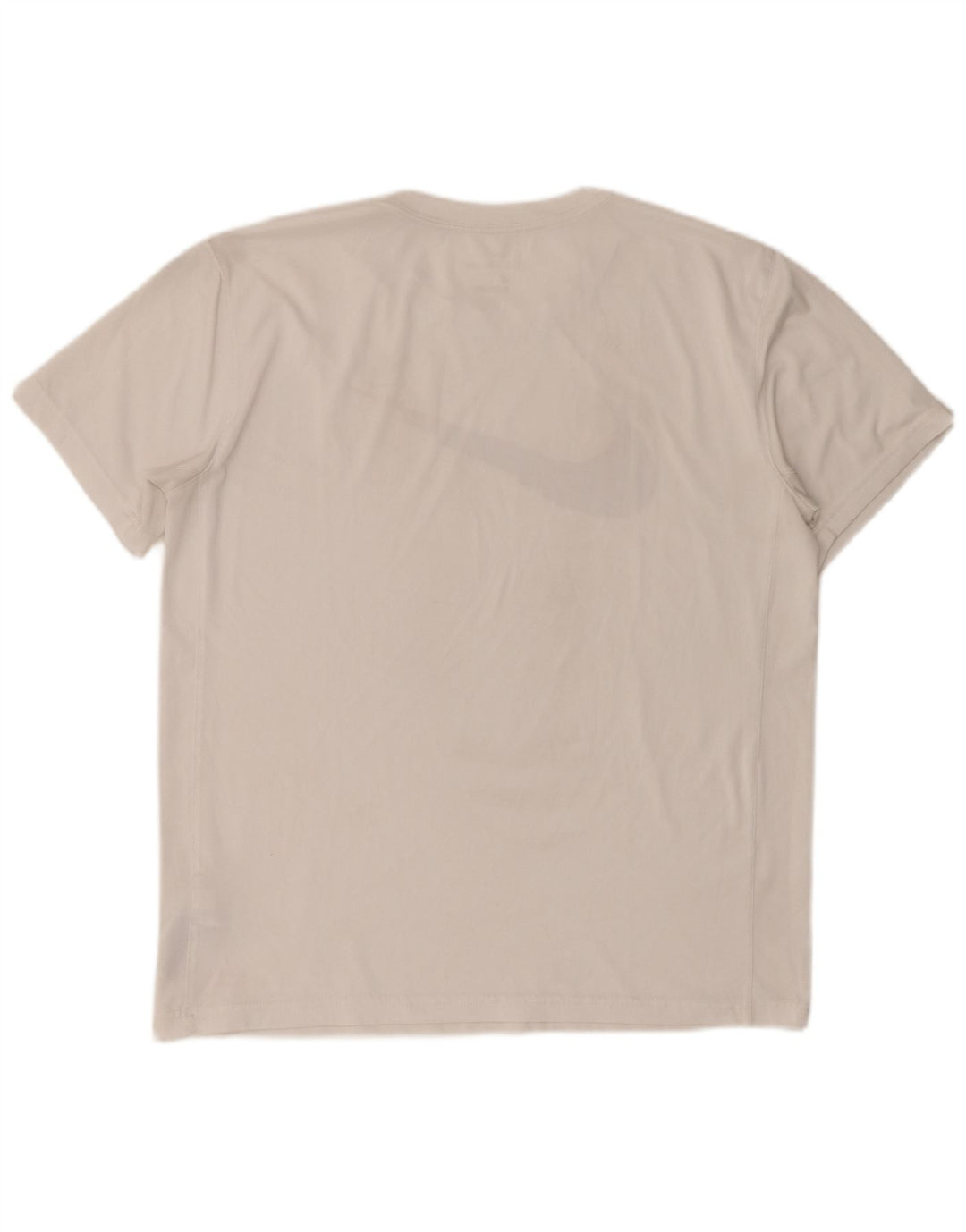 Nike Herre Dri Fit grafisk T-shirt Top Stor hvid polyester