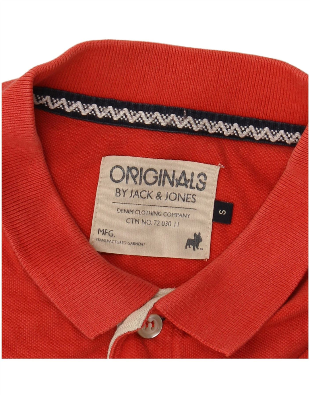Jack & Jones Herre grafisk poloshirt Lille rød bomuld