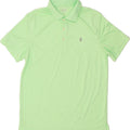 IZOD Mens Golf Polo Shirt Medium Green Polyester Vintage Izod and Second-Hand Izod from Messina Hembry 