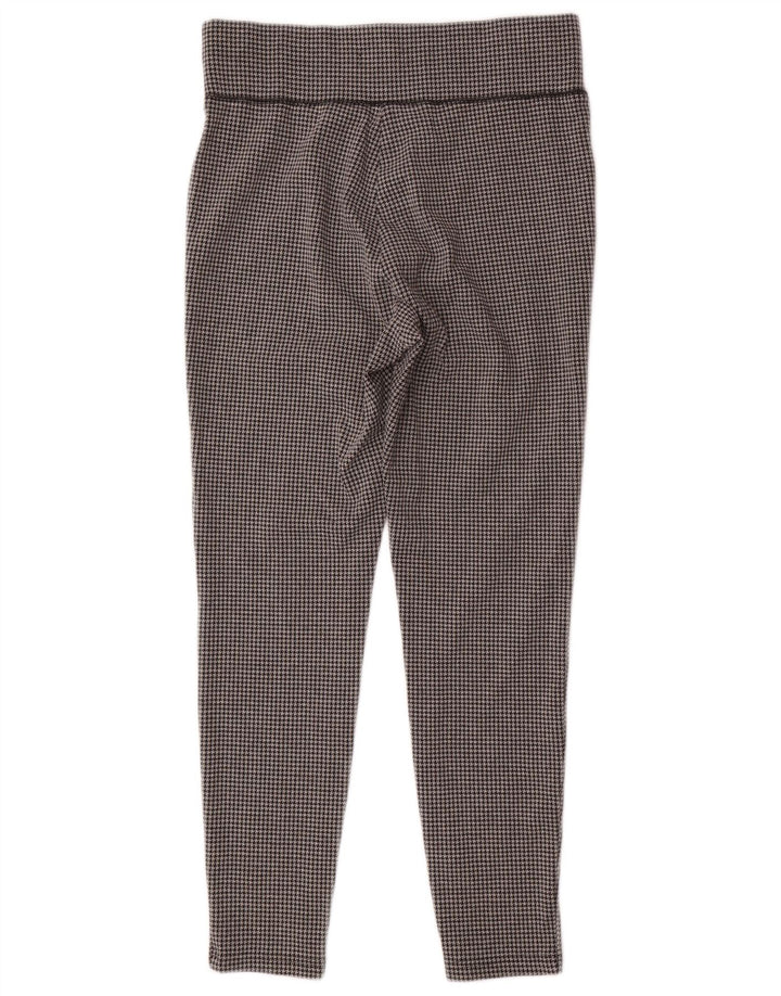 Marks & Spencer Womens Leggings UK 14 Large Grå Houndstooth Polyester
