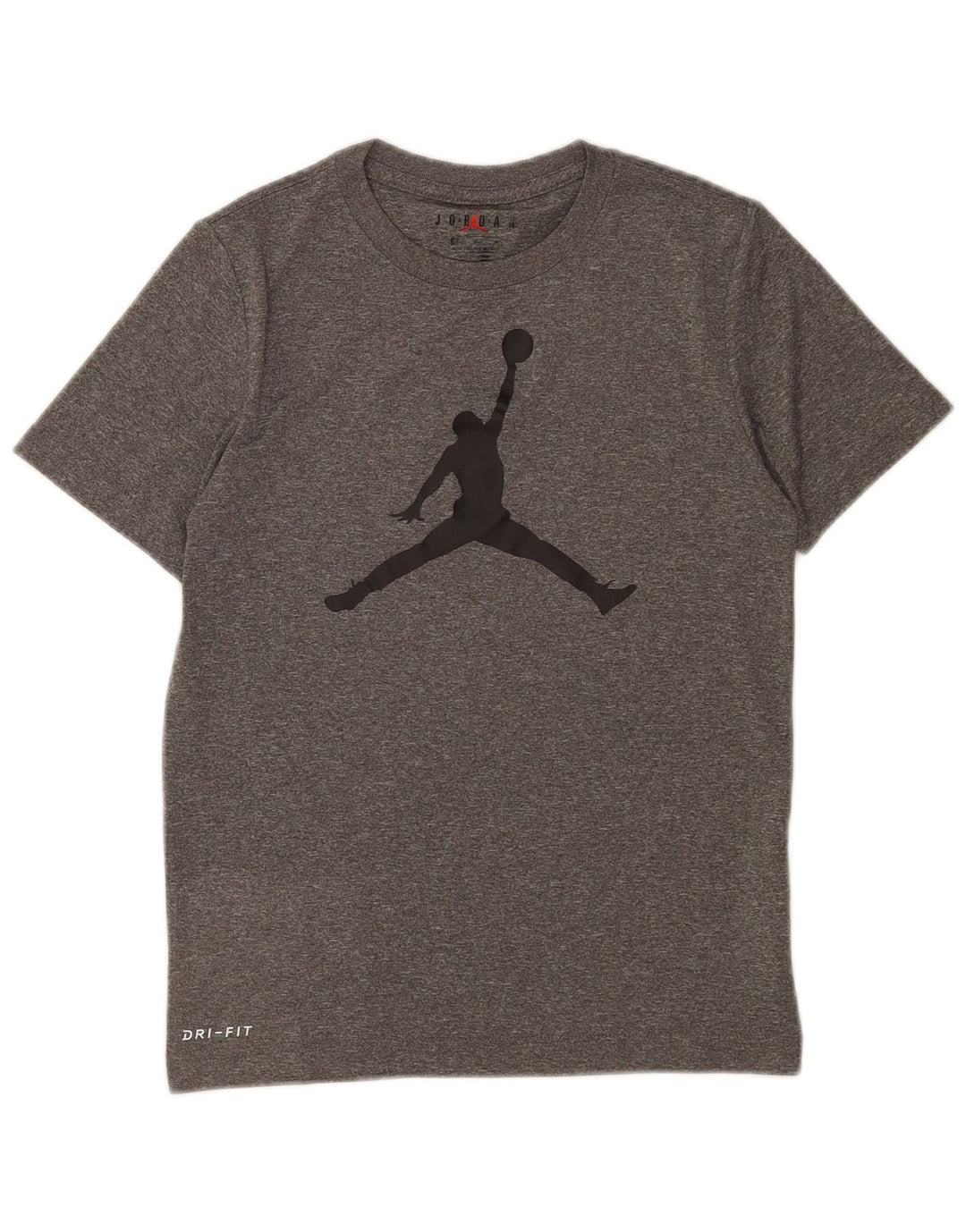 Jordan Boys Dri Fit grafisk T-shirt Top 10-11 år Medium Grå Flecked