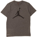 Jordan Boys Dri Fit grafisk T-shirt Top 10-11 år Medium Grå Flecked
