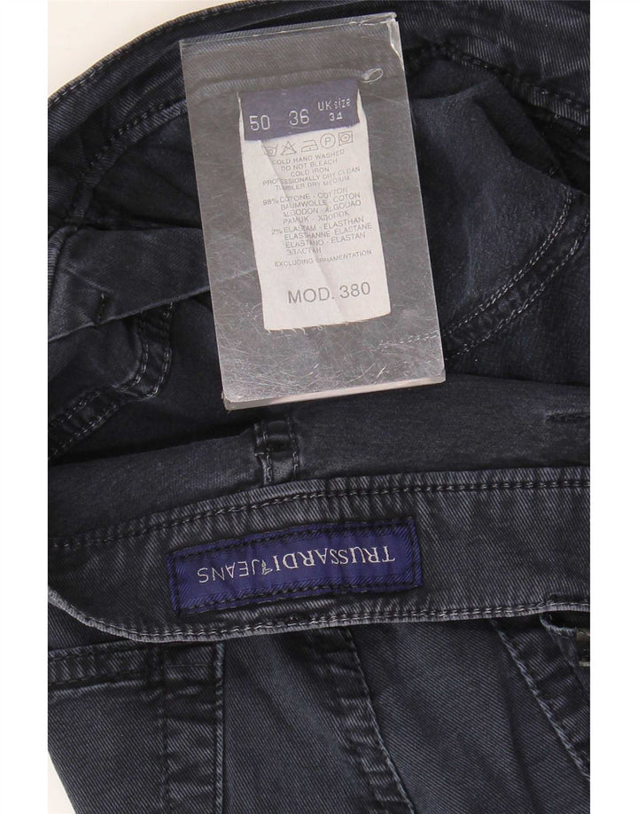 Hugo Boss Herre Slim Jeans W34 L35 Marineblå Bomuld