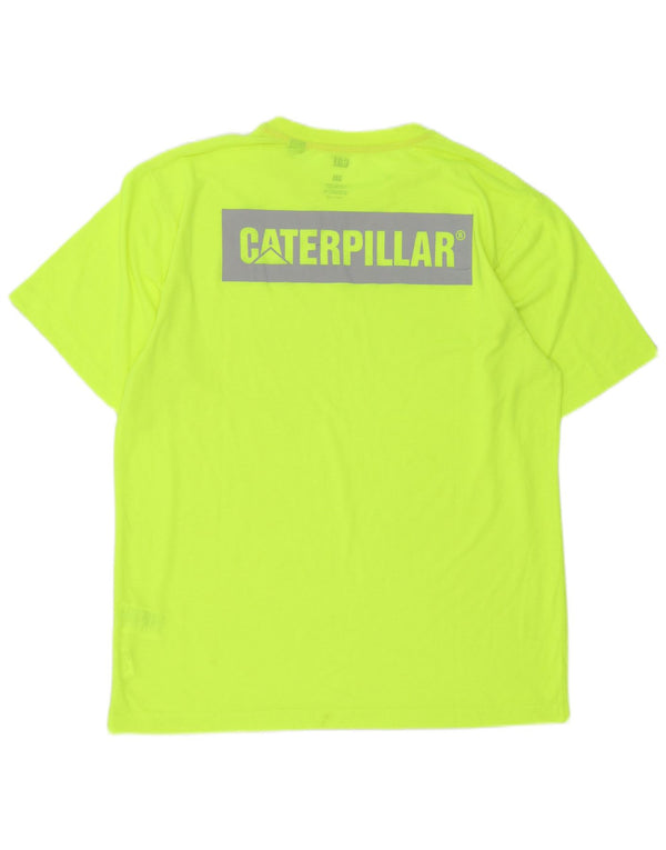 CAT Herre grafisk T-shirt Top 3XL Grøn Polyester