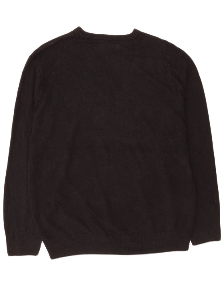 Dockers Herre V-hals sweater 2XL sort akryl