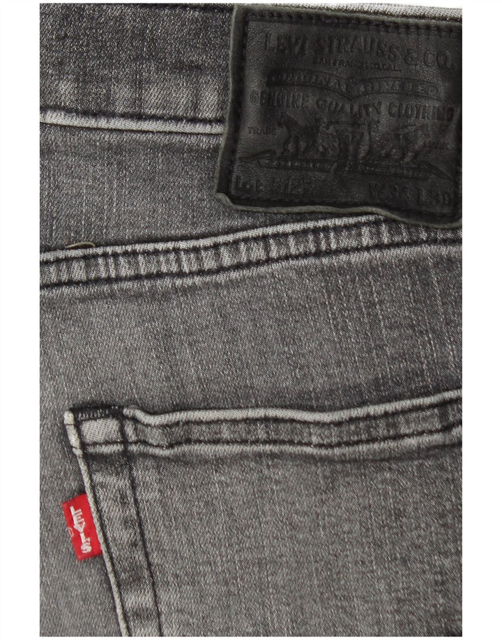 Levi's Herre 512 Slim Tapered Jeans W34 L30 Grå Bomuld