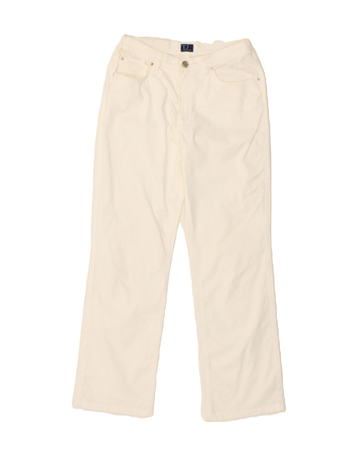 TRUSSARDI Womens Straight Jeans W26 L28 White Vintage Trussardi and Second-Hand Trussardi from Messina Hembry 
