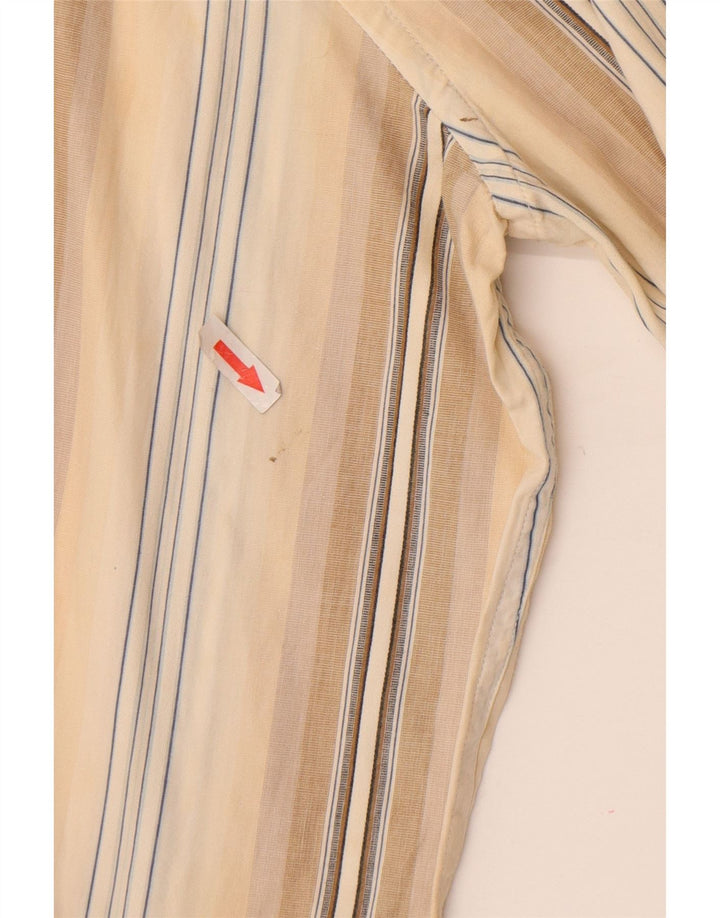 French Connection Herreskjorte Medium Beige Stribet Bomuld