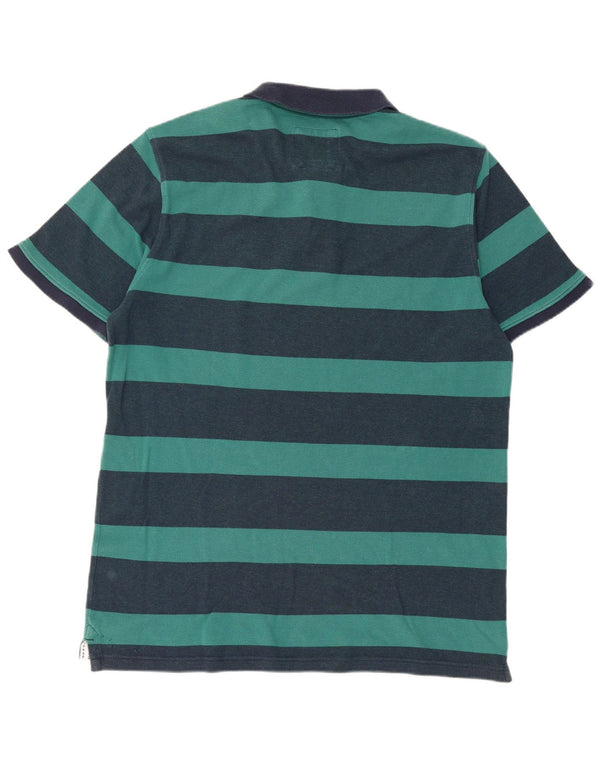 Besætningstøj Herre poloshirt XL marineblå stribet bomuld
