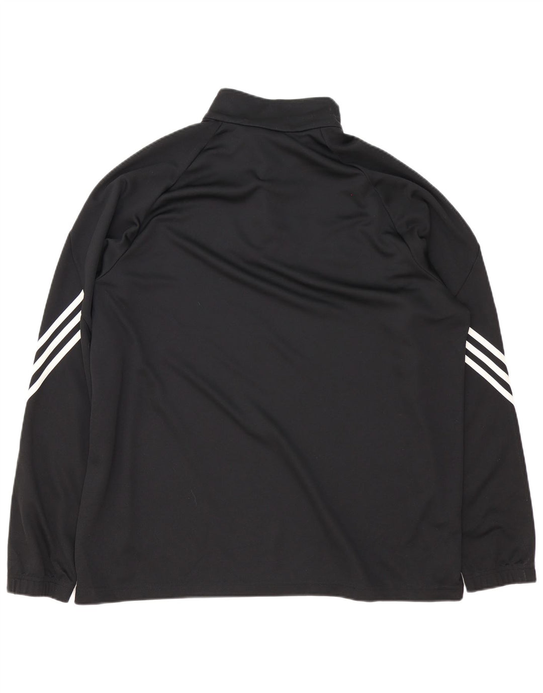 Adidas Herre Climalite Pullover med lynlås-hals Træningsdragt Top 2XL Sort Polyester