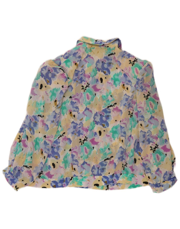 Vintage Womens Shirt Blouse UK 16 Large Multicoloured Tie Dye