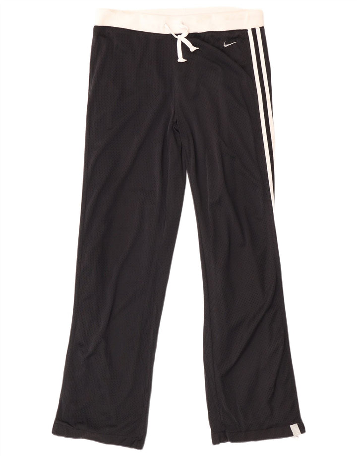 Nike træningsdragtsbukser til kvinder UK 14/16 Large Black Colourblock