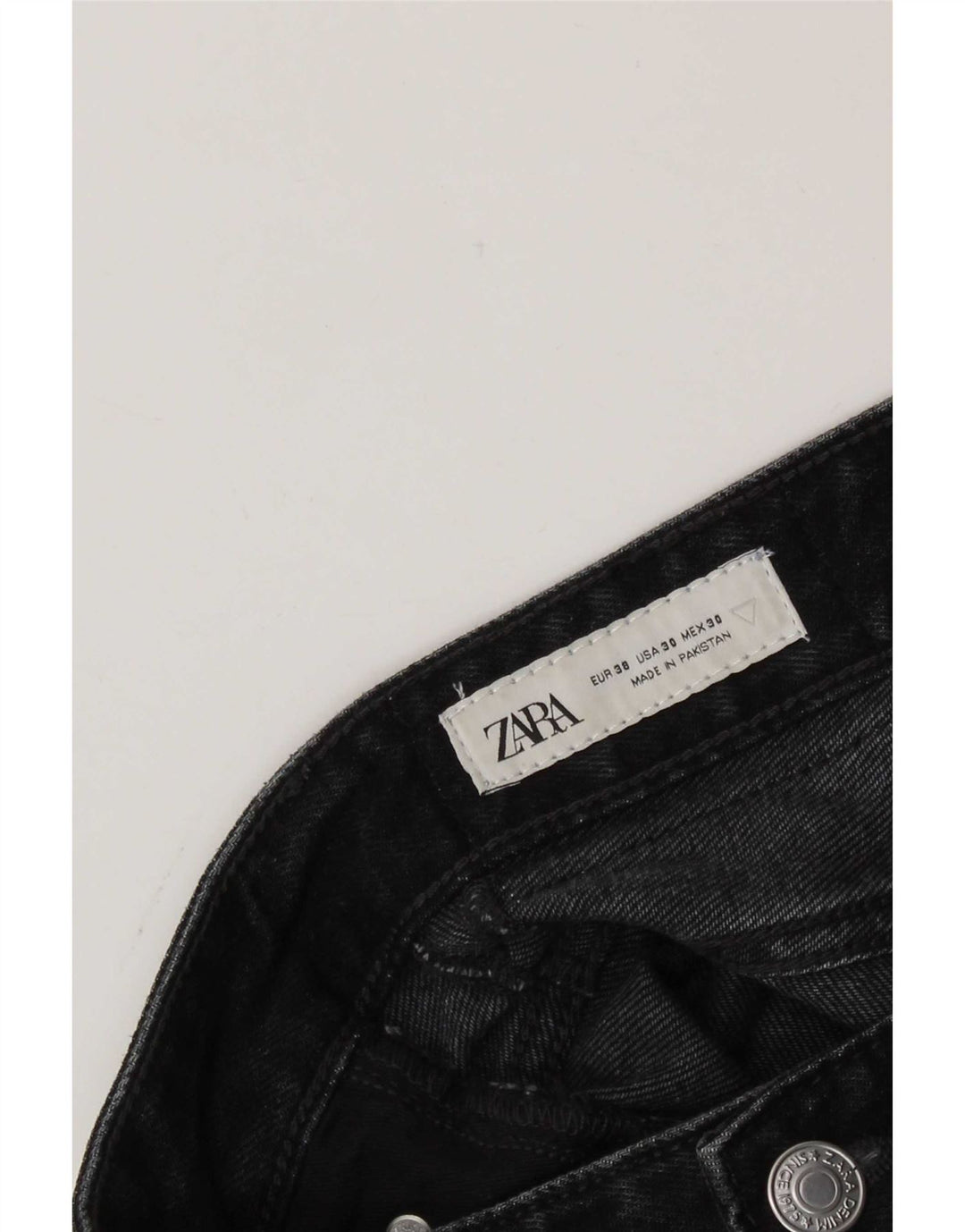 Zara Herre Slim Jeans EU 38 Small W30 L29 Sort