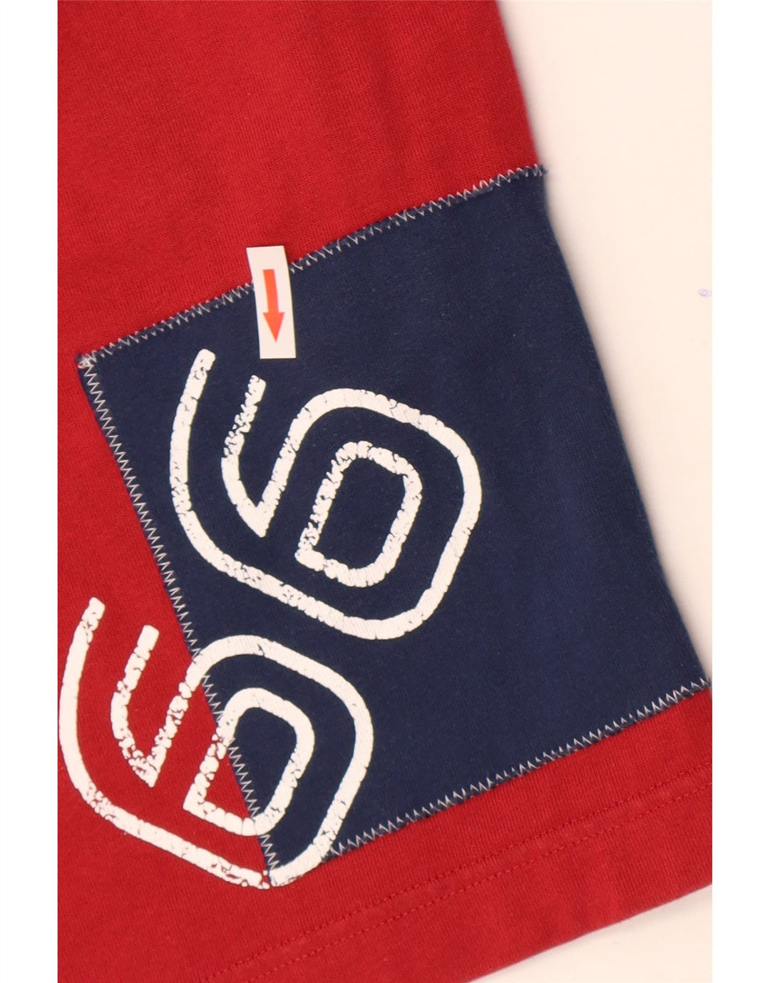 SERGIO TACCHINI Herre grafiske sportsshorts store røde bomuld